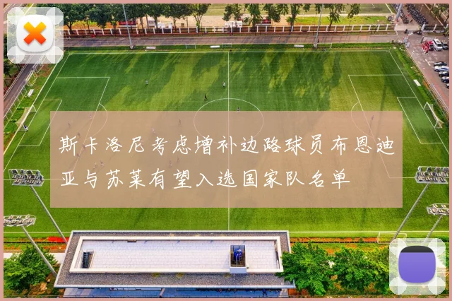 斯卡洛尼考虑增补边路球员布恩迪亚与苏莱有望入选国家队名单